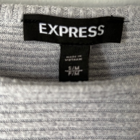 EXPRESS Ribbed Dolman Sleeve Top - Picture 5 of 9